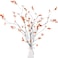 Sggvecsy 472 4Pcs Fall Artificial Ficus Branches Artificial Fall Stems Faux Ficus Twig Plants Fake Leaf Fall Eucalyptus Branches for Thanksgiving Autumn Home Office Wedding Vase Filler Decoration