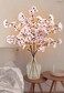 Uieke 3PCS Lighted Cherry Blossom Branches 30in Artificial Cherry Blossom Flowers with 60 LED Lights Timer Battery Operated Lighted Twig Branches for Vases Wedding Party Home Indoor Decor