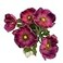 LebriTamFa 5Pcs Artifical Real Touch PU Anemone Flower Bouquet Room Home Decor Purple