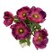 LebriTamFa 5Pcs Artifical Real Touch PU Anemone Flower Bouquet Room Home Decor Purple