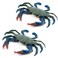 AUEAR Plastic Crabs for Decor Artificial Sea Life Creatures Simulated Animal Home Party Creative Gift Blue 2Pack