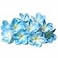 Xilyya 10PCS Natural Real Touch Artificial Not Silk Plumeria Flowers Head with Stem for DIY Cake Decoration and Wedding Bouquets Blue