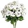 Htmeing 17 Inch Artificial Pansy Flowers Home Office Wedding Decoration White