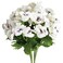 Htmeing 17 Inch Artificial Pansy Flowers Home Office Wedding Decoration White