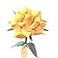 Camellia Bees Leather Rose Gift for herhim on Valentines Day Mothers Day Third Years Wedding Anniversary Yellow