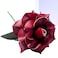 Camellia Bees Leather Rose Gift for Her Him Handmade Genuine Leather Flower for 3rd Anniversary Third Year Wedding Valentines Day Mothers Day Forever Rose Gift for Wife Girlfriend Burgundy