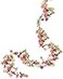HO2NLE 65ft Silk Flower Garland Pink Wildflower Artificial Daisy Vine with 88 Blooms Realistic Summer Floral Hanging Vines for Wedding Arch Baby Shower Party Backdrop and Home Wall Decor