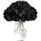 Tifuly Hydrangea Artificial Flowers 12 pcs Realistic Fake Hydrangea Silk Flowers with Stems Faux Hydrangea Flowers Heads for Office Home Party Wedding Centerpiece DIY Floral DecorBlack