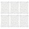 BLOSMON Flower Wall Panel Backdrop 6 Pcs 24 x 16 Inch White Artificial Hydrangea Floral Backdrop for Wedding Party Baby Bridal Shower Decor Hanging Fake Silk Flower Backdrop Decoration