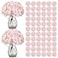 Auihiay 104 pcs Hydrangea Artificial Flowers Pink Silk Hydrangea Heads with Stems Hydrangea Flowers for Wedding Centerpiece Baby Shower Home Garden Party Decor Pink
