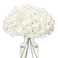 FLORRALIA Fake White Hydrangea Artificial Flowers Faux Silk Hydrangeas Flowers Heads with Stems Real Touch for Home Wedding Party Table Decor WhitePack of 10