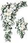 BASIMAN Arch Flowers Pack of 2 for Wedding Ceremony Arbor and Reception Backdrop Decoration Wedding Welcome Signs Floral Birthday Party Decoration