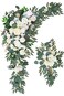 BASIMAN Arch Flowers Pack of 2 for Wedding Ceremony Arbor and Reception Backdrop Decoration Wedding Welcome Signs Floral Birthday Party Decoration