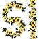 Beferr Sunflower Garlands Decor2 Pack 75ftPcs Artificial Sunflower Vines Silk Hanging Flowers with Green Leaves for Wedding Birthday Party Home Wall Decorations