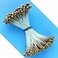 W OF Metallic Round Tip Flower Stamen Gold