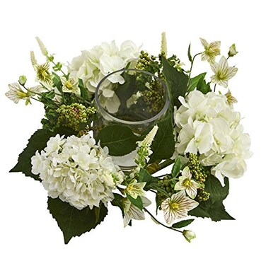 Nearly Natural Hydrangea Artificial Arrangement Candelabrum