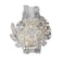 DOTKV Artificial Wrist Silk Flower Boutonniere Wrist Bouquet Corsage Flower with Peal and Diamond for Wedding DecorCocktail Party 1pcs SilverIvoryWrist
