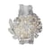 DOTKV Artificial Wrist Silk Flower Boutonniere Wrist Bouquet Corsage Flower with Peal and Diamond for Wedding DecorCocktail Party 1pcs SilverIvoryWrist