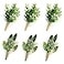 YSUCAU Handcrafted Eucalyptus Boutonniere with Pin for Men Wedding Groom and Best Man Artificial Greenery Boutineers for Wedding Prom Party Anniversary Man Suit Decoration
