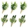 YSUCAU Handcrafted Eucalyptus Boutonniere with Pin for Men Wedding Groom and Best Man Artificial Greenery Boutineers for Wedding Prom Party Anniversary Man Suit Decoration