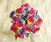 Ooki 12 Long Stem Artificial Silk Rainbow Rose Flower Bush Bouquet for DIY Any Arrangement Home Decor Wedding Party Celebration