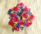 Ooki 12 Long Stem Artificial Silk Rainbow Rose Flower Bush Bouquet for DIY Any Arrangement Home Decor Wedding Party Celebration