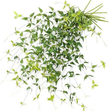 FiveSeasonStuff Versatile Decor Delight Lush 28ft 10Vine Set of Elegant Artificial Silk Clematis Leaves for Any Occasion or Event