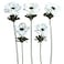 Elyjhyy Artificial Anemone Flowers Faux Silk Poppy Branches for Home Decoration Centerpieces Wedding Bouquet 5PCS