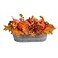Nearly Natural 12in Fall Pumpkin and Berries Autumn Harvest Artificial Arrangement in Washed Vase