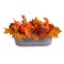 Nearly Natural 12in Fall Pumpkin and Berries Autumn Harvest Artificial Arrangement in Washed Vase