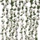 WEISPARK Fake Flowers 4pcs 328 FT Artificial Rose Vine Flower Plants Hanging Rose Ivy for Home Hotel Office Wedding Party Garden Craft Art Dcor White