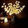 AMARS 3PCS LED Lighted Tree Branches Lights with Timer with White Artificial Orchid Flowers Home Decor Battery Operated Decorative Fairy Spirit Tree Lamp for Vase Table Centerpieces Party Christmas