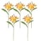 Htmeing 5PCS PU Real Touch Lifelike Artificial Plumeria Frangipani Flower Stems Wedding Home Party Spring Flowers Decoration Orange Pink