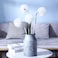 TOPIA Artificial Dandelion Flowers Lovely Faux Dandelion Flowers for Home Decoration 4 Pcs White