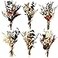 Fabbay 6 Pcs Mini Dried Flower Bouquets Boho Wedding Dried Flowers for Bridesmaid Proposal Mini Handmade Flowers Decor for Vase Crafts DIY Photo Decorations for Centerpieces Gift