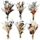 Fabbay 6 Pcs Mini Dried Flower Bouquets Boho Wedding Dried Flowers for Bridesmaid Proposal Mini Handmade Flowers Decor for Vase Crafts DIY Photo Decorations for Centerpieces Gift