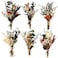 Fabbay 6 Pcs Mini Dried Flower Bouquets Boho Wedding Dried Flowers for Bridesmaid Proposal Mini Handmade Flowers Decor for Vase Crafts DIY Photo Decorations for Centerpieces Gift