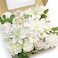 WEIERYUE White Artificial Flowers Combo Box Wedding Decor Fake Flowers for Home Decor Indoor Cake Flowers Faux Flowers for Crafts