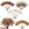 YXZZWL 110 Pcs 5 Kinds Mixed Artificial Eucalyptus Stems and Faux BerryAutumn Fake Eucalyptus Leaves Stems Bulk Branches for DIY Bouquets Floral Arrangement Wedding Home Fall Decorations Orange