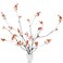 LINSIE 4 Pcs 385 Tall AllOrange Artificial Branches with Leaves Realistic Faux Ficus Greenery Stems Bendable Fake Plant Twigs for Tall Floor Vases Home Centerpiece Office Spring Decor