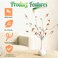 LINSIE 4 Pcs 385 Tall AllOrange Artificial Branches with Leaves Realistic Faux Ficus Greenery Stems Bendable Fake Plant Twigs for Tall Floor Vases Home Centerpiece Office Spring Decor
