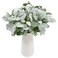 SHACOS Artificial Flocked Lambs Ear Stem 12 Pieces Lambs Ear Branch Foliage Pick Greenery Leaf Flower Spray for Home Wedding DIY Floral Arrangement