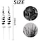 TIHOOD 14PCS 15 Black Eucalyptus Stems Artificial Eucalyptus Leaves Branches Fake Eucalyptuses Decor Faux Eucalyptus leaf Stem for Halloween Autumn Fall Floral Arrangement Wedding Bouquet Home Office