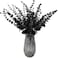 TIHOOD 14PCS 15 Black Eucalyptus Stems Artificial Eucalyptus Leaves Branches Fake Eucalyptuses Decor Faux Eucalyptus leaf Stem for Halloween Autumn Fall Floral Arrangement Wedding Bouquet Home Office