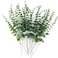 TIHOOD 25pcs Eucalyptus Stems Faux Greenery Artificial Eucalyptus Leaves Decor Branches for Wedding Centerpiece Flowers Bouquet Farmhouse Home Decoration