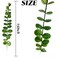 TIHOOD 25pcs Eucalyptus Stems Faux Greenery Artificial Eucalyptus Leaves Decor Branches for Wedding Centerpiece Flowers Bouquet Farmhouse Home Decoration