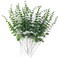 TIHOOD 25pcs Eucalyptus Stems Faux Greenery Artificial Eucalyptus Leaves Decor Branches for Wedding Centerpiece Flowers Bouquet Farmhouse Home Decoration