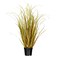 Vickerman Everyday 24 Artificial Mixed Brown Grass with Black Plastic Pot Faux Grass Plant Decor Home Or Office Indoor Greenery Accent Faux Grass for Indoor