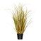 Vickerman Everyday 24 Artificial Mixed Brown Grass with Black Plastic Pot Faux Grass Plant Decor Home Or Office Indoor Greenery Accent Faux Grass for Indoor