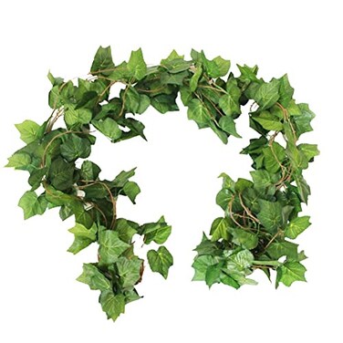 Botius Elegant 38 Ft Autumn Artificial Grape Leaf Garland 5 Strands Highly Realistic Fall Decor for Weddings Home Parties Wall Display